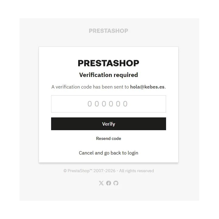 Two-Factor Authentication (2FA) Module for PrestaShop
