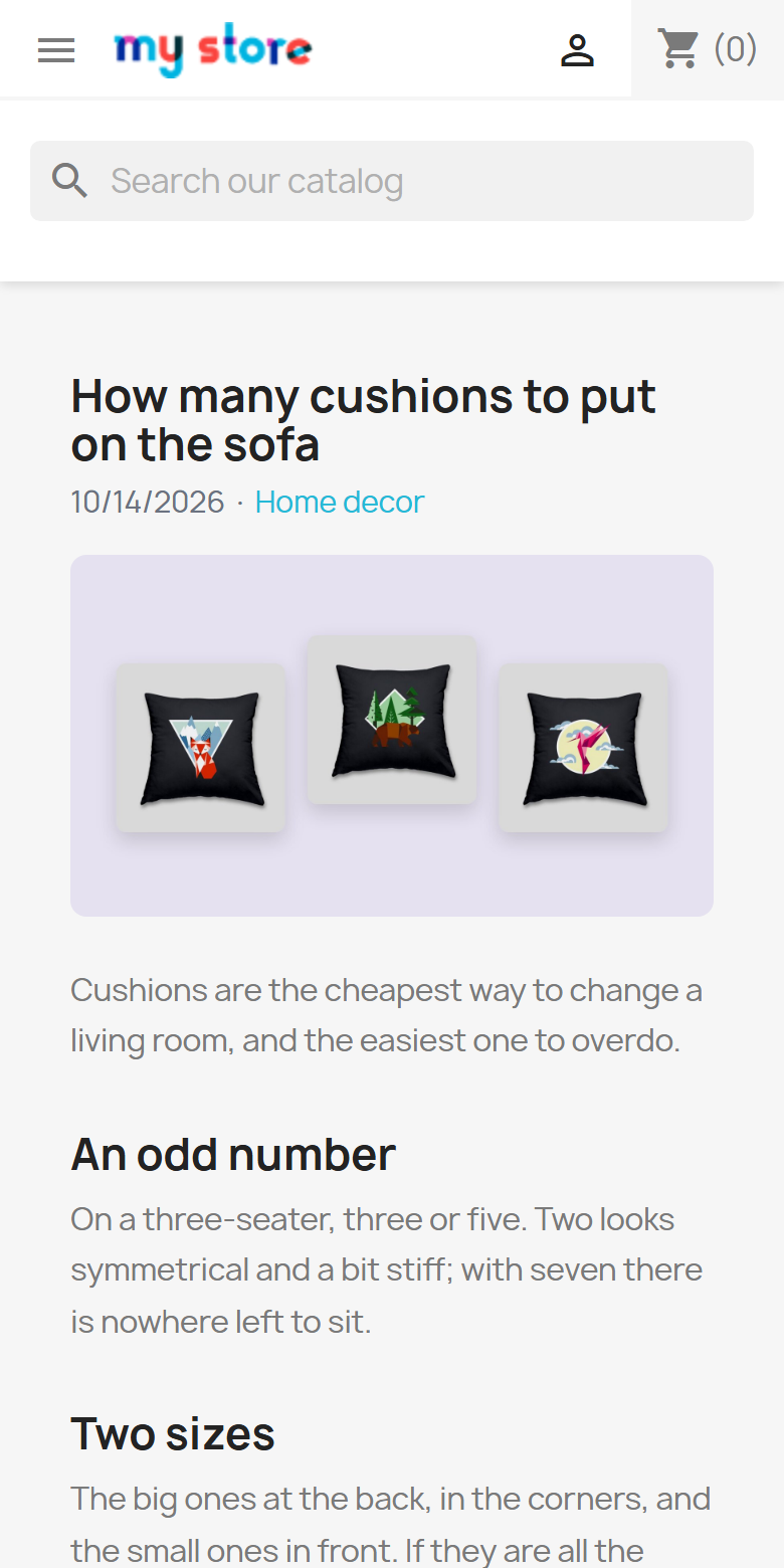 Blog post on mobile